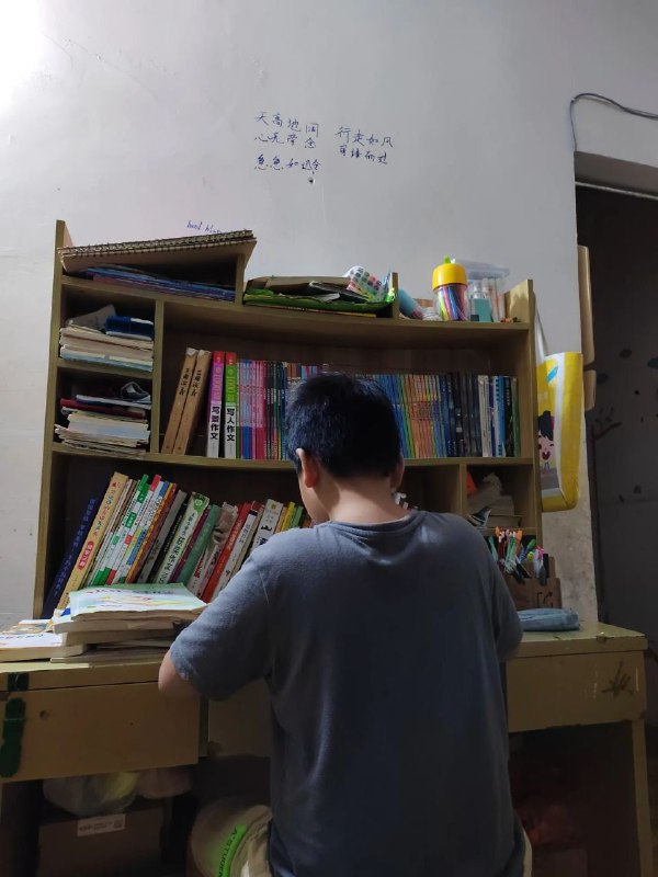 凌晨两点，我还在看着你写作业，一个暑假，每天出门交代要写作业，永远都是说知道了，但是永远都是不走心的敷衍，我早上八点上班下午五点下班，下班后要做饭给你们吃，晚上八点半又要出发去兼职，凌晨一点才下班，凌晨两点睡觉是常态，早上七点多就要起床，我中午不补一下觉，晚上吃过饭后补一下觉，你真觉得我能长期坚持下去吗？你还那么不省心，作业全靠我监督，我哪里有那么多空?你这是把我往死路上逼呀！还有六天就要上学，这一大堆的作业要怎么办?难道剩下的六天都要我天天陪你熬通宵吗？你真不怕我累死吗？我累死了你们谁养?你考虑过没有?你们除了我还有谁?难道真以为你们爸爸去外地了吗？去外地了会连电话都不打吗？弟弟六岁不知道世事，你难道心里就没有一点疑虑吗？虽然我不说，但是你感觉不到吗？感觉不到爸爸回不来了吗？
